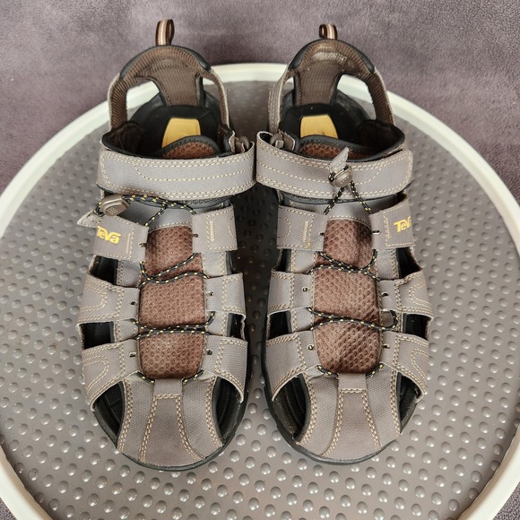 Teva Forebay Shoes Men Size 12 Brown Sandal Outdoor Water Sport Shockpad 1001116 - Picture 1 of 15